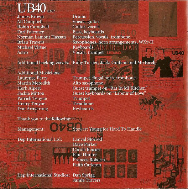 UB40 : The Very Best Of UB40 1980 - 2000 (CD, Comp, RE, RP)