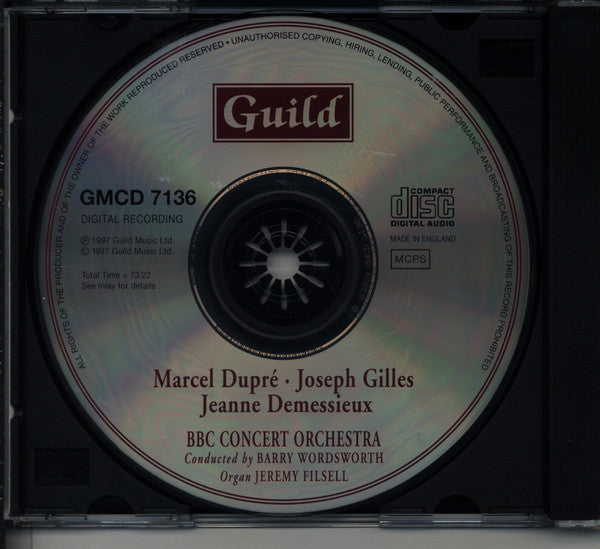 Marcel Dupré / Joseph Gilles / Jeanne Demessieux, BBC Concert Orchestra, Barry Wordsworth, Jeremy Filsell : Master Works II For Organ And Orchestra (CD)