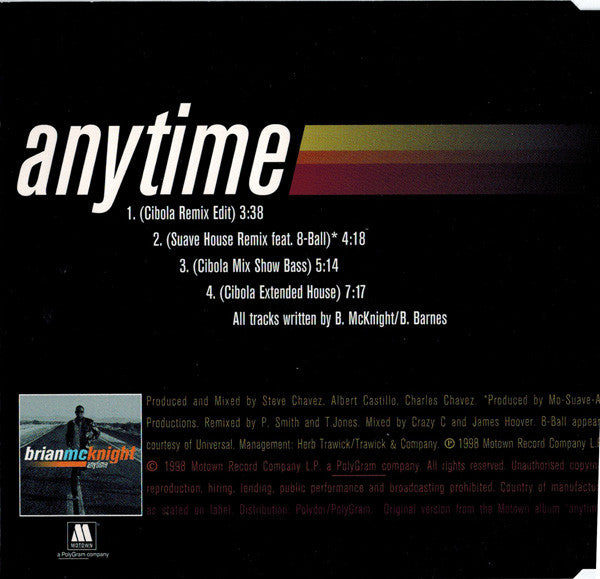 Brian McKnight : Anytime (CD, Maxi)