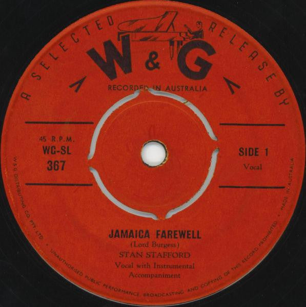 Stan Stafford : Jamaica Farewell (7")