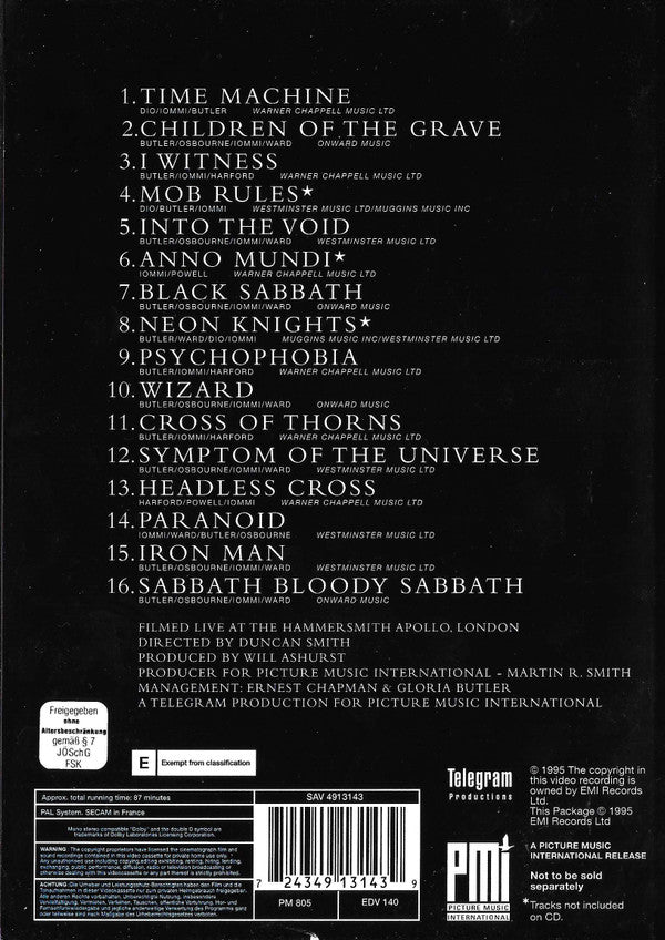 Black Sabbath : Cross Purposes - Live (CD + VHS, PAL, SECAM)