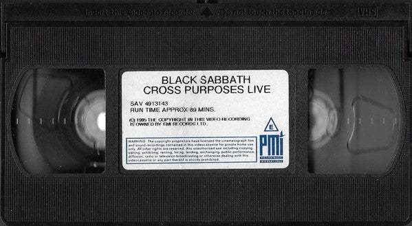 Black Sabbath : Cross Purposes - Live (CD + VHS, PAL, SECAM)