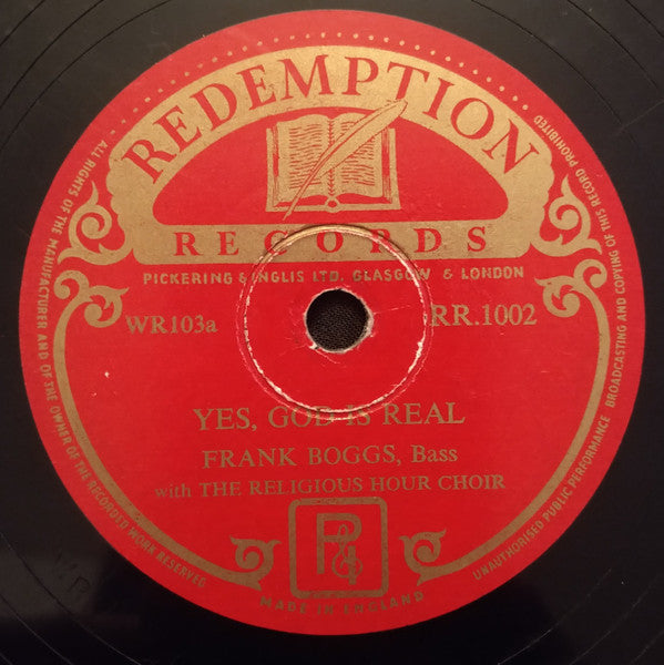 Frank Boggs : Yes, God Is Real (Shellac, 10")