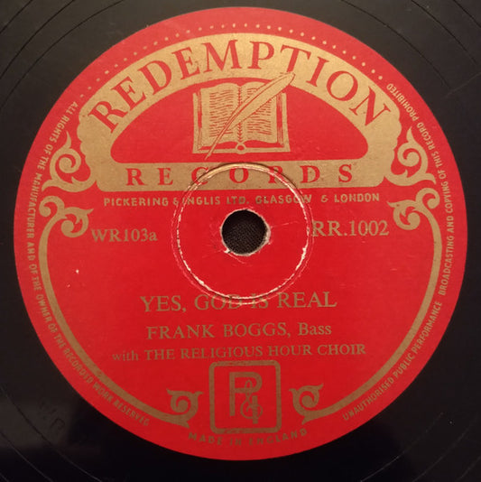 Frank Boggs : Yes, God Is Real (Shellac, 10")