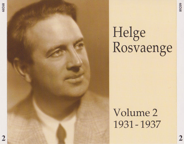 Helge Roswaenge : Volume 2 • 1931-1937 (2xCD, Comp, Mono)