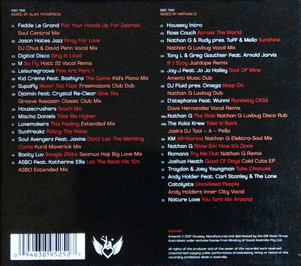 Alan Thompson & Nathan G : Housexy Summer 2007 (2xCD, Mixed)
