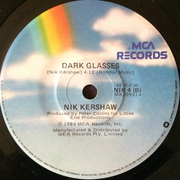 Nik Kershaw : I Won't Let The Sun Go Down On Me (7", Single, Gen)