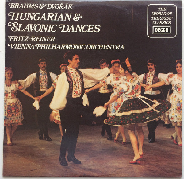 Johannes Brahms & Antonín Dvořák, Fritz Reiner, Wiener Philharmoniker : Hungarian & Slavonic Dances (LP)