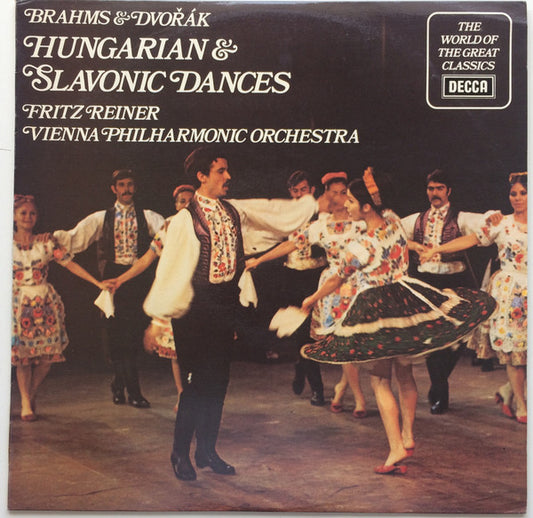 Johannes Brahms & Antonín Dvořák, Fritz Reiner, Wiener Philharmoniker : Hungarian & Slavonic Dances (LP)