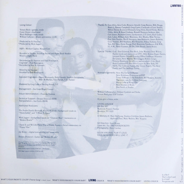 Living Colour : Vivid (LP, Album)