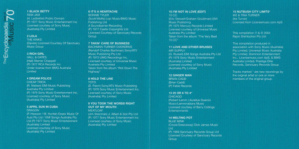Various : The Encyclopaedia Of Music - Best Of 70's (3xCD, Comp)