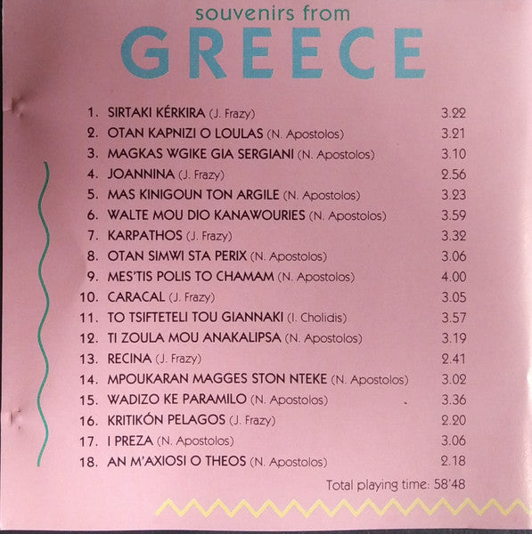 Dimitri Dorakis : Souvenirs From Greece (CD, Comp)