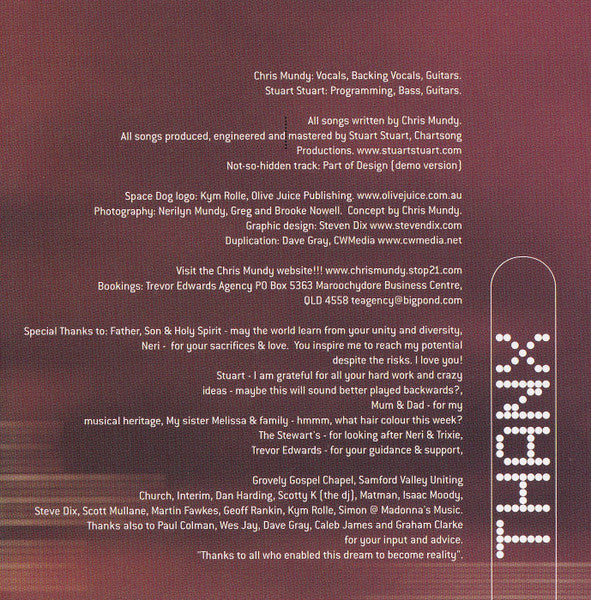 Chris Mundy (3) : Welcome To The World (CD, Album)