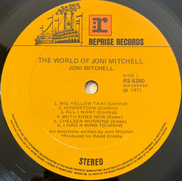 Joni Mitchell : The World Of Joni Mitchell (LP, Comp, Fir)