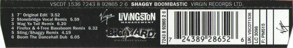 Shaggy : Boombastic (Remix Versions) (CD, Maxi)