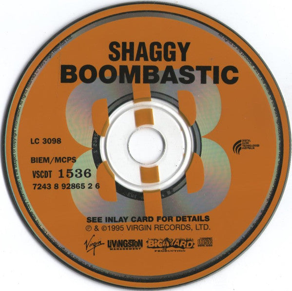 Shaggy : Boombastic (Remix Versions) (CD, Maxi)