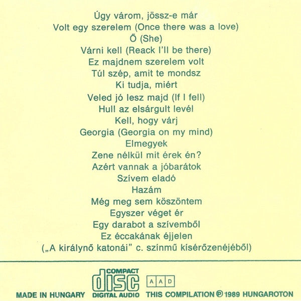 Máté Péter : Egy Darabot A Szívemből (CD, Comp, RE)