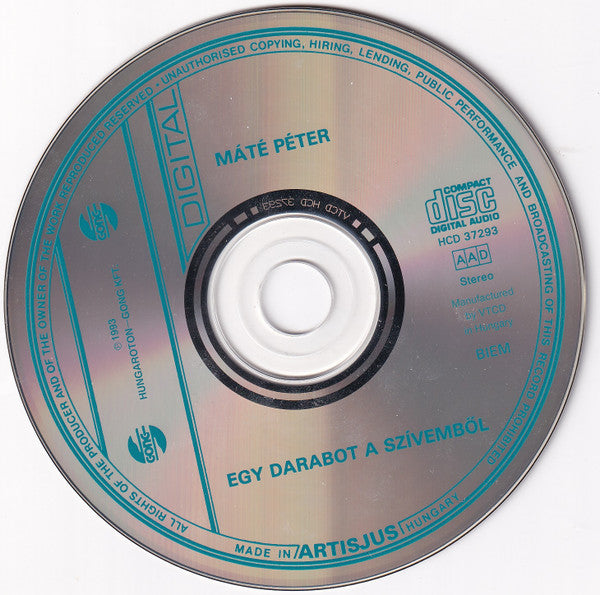 Máté Péter : Egy Darabot A Szívemből (CD, Comp, RE)