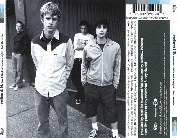 Relient K : Two Lefts Don't Make A Right ...But Three Do (CD, Album, Enh, RE)