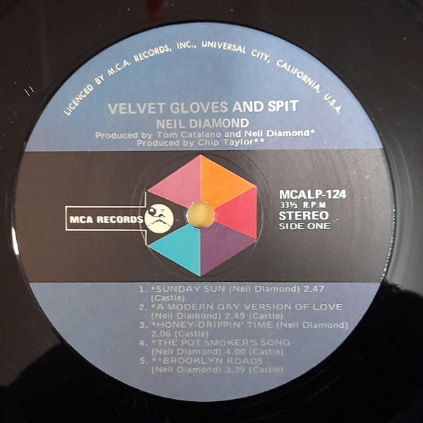 Neil Diamond : Velvet Gloves And Spit (LP, Album, RP)