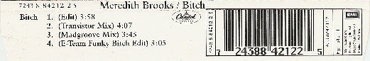 Meredith Brooks : Bitch (CD, Single)