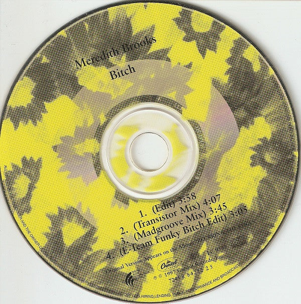 Meredith Brooks : Bitch (CD, Single)
