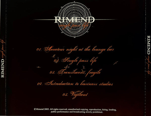 Rimend : Single Pass Life.. (CD, EP)