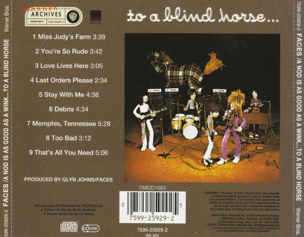 Faces (3) : A Nod Is As Good As A Wink... To A Blind Horse (CD, Album, RE)