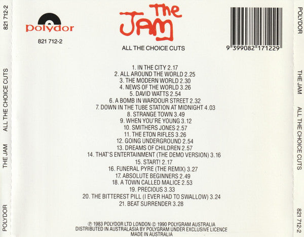 The Jam : All The Choice Cuts (CD, Comp, RE)