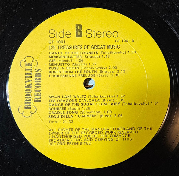 Unknown Artist : 125 Treasures Of Great Music  (5xLP, Two)