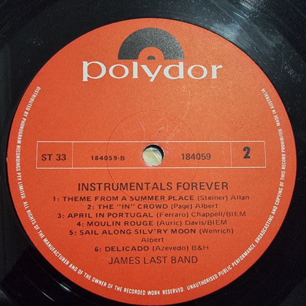 James Last Band* : Instrumentals Forever (LP, Album)