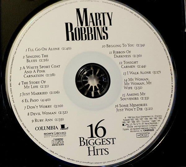 Marty Robbins : 16 Biggest Hits (HDCD, Comp, RE)