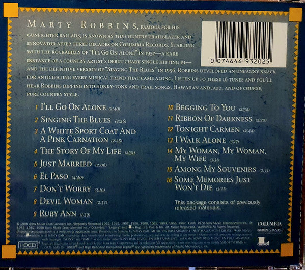 Marty Robbins : 16 Biggest Hits (HDCD, Comp, RE)