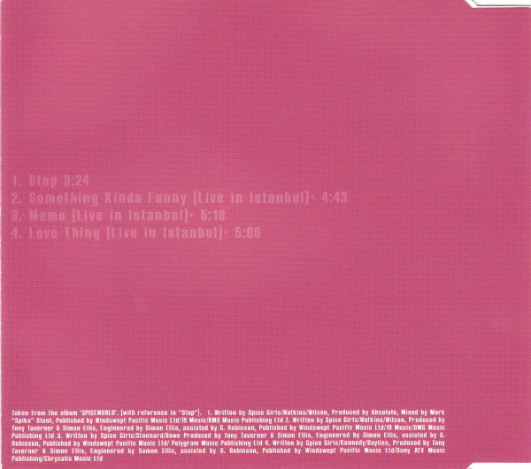 Spice Girls : Stop (CD, Single)