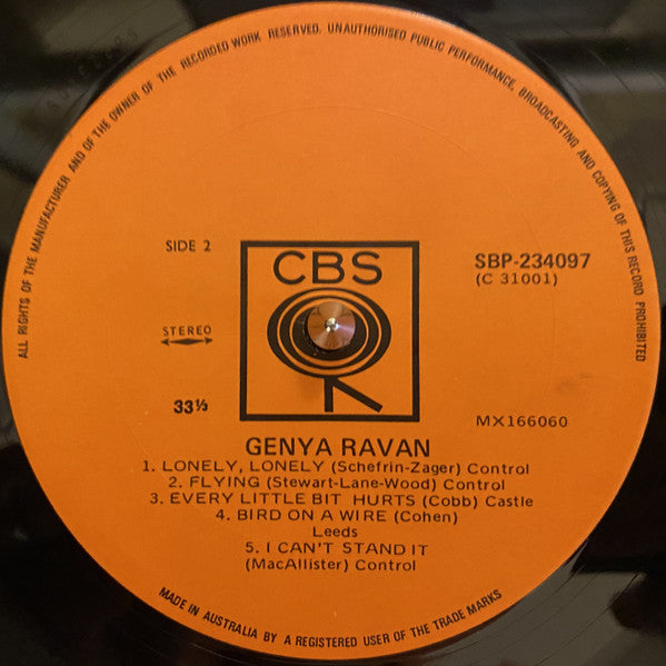 Genya Ravan : Genya Ravan (LP, Album)