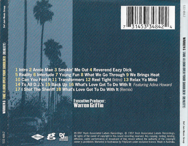 Warren G : Take A Look Over Your Shoulder (Reality) (CD, Album)