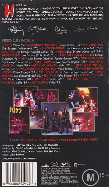 Kiss : X-Treme Close-Up (VHS)