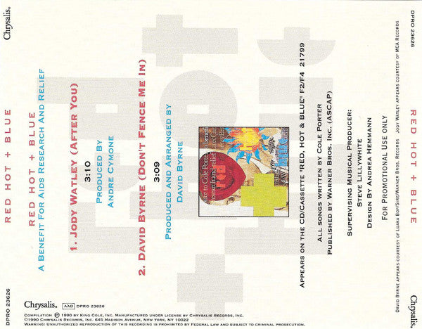 Jody Watley / David Byrne : After You / Don't Fence Me In (CD, Single, Promo)