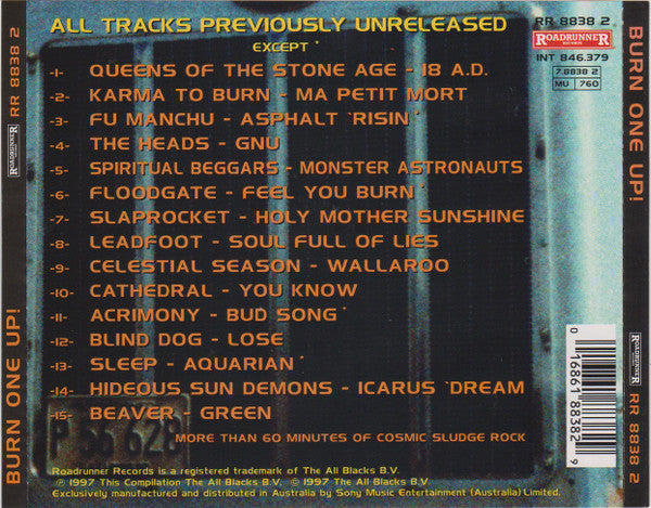 Various : Burn One Up! (CD, Album, Comp)