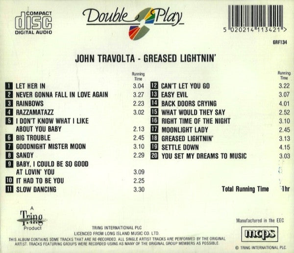 John Travolta : Greased Lightning (CD, Comp)