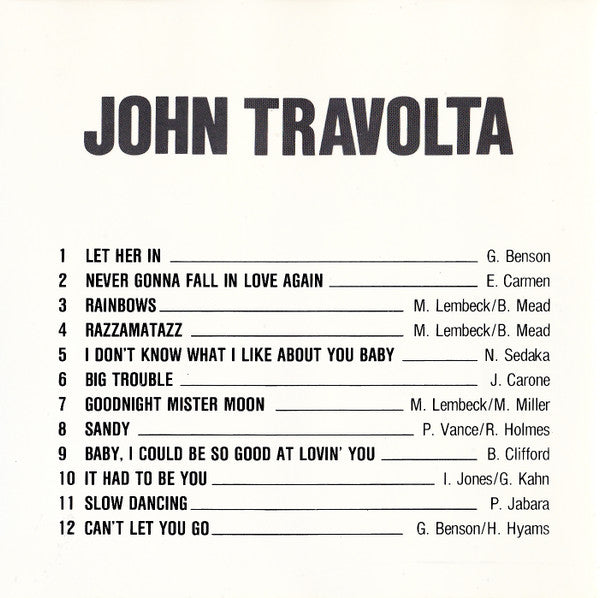 John Travolta : Greased Lightning (CD, Comp)