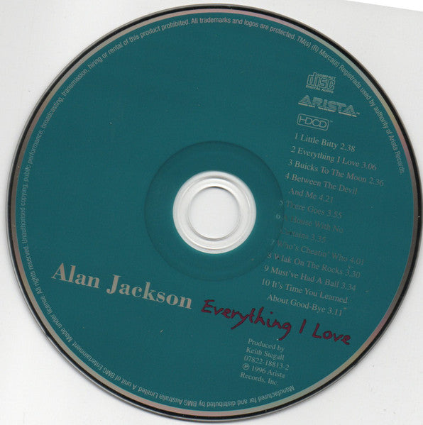 Alan Jackson (2) : Everything I Love (HDCD, Album, RE)
