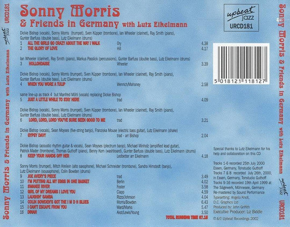 Sonny Morris And Friends* With Lutz Eikelmann : Sonny Morris And Friends In Germany  (CD, Album)