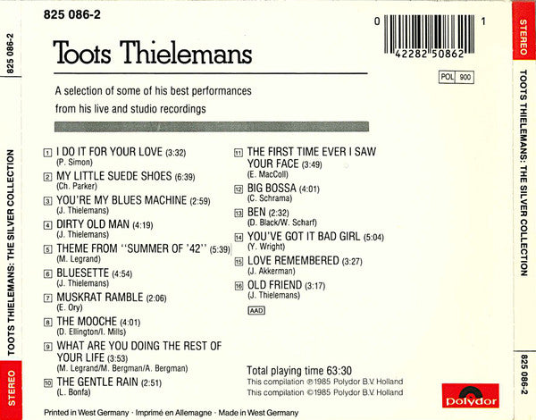 Toots Thielemans : The Silver Collection (CD, Comp)