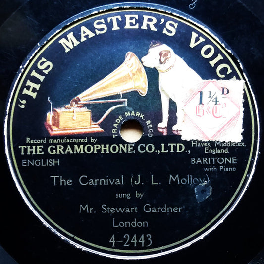 Mr. Stewart Gardner* : The Carnival (Shellac, 10", S/Sided, Mono)