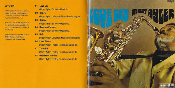 Albert Ayler : Love Cry / The Last Album (CD, Comp, RM)