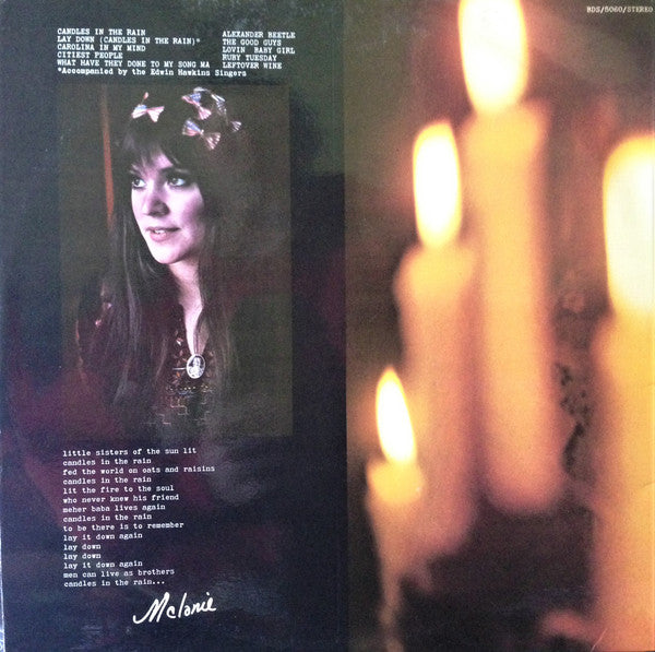Melanie (2) : Candles In The Rain (LP, Album, RE, EMI)