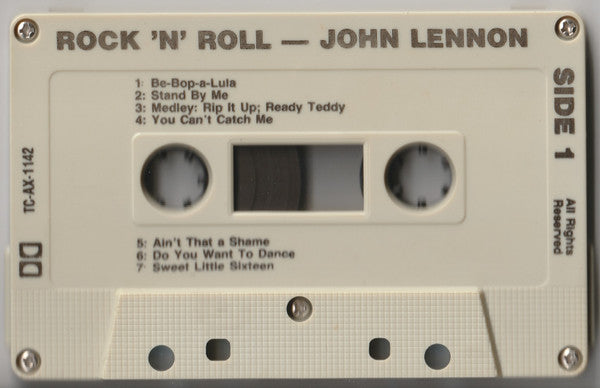John Lennon : Rock 'N' Roll (Cass, Album, RE, Dol)
