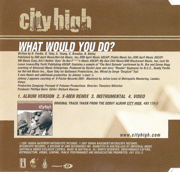 City High : What Would You Do? (CD, Maxi, Enh)