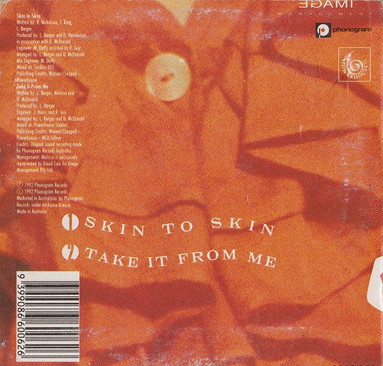 Melissa Tkautz : Skin To Skin (CD, Single, Car)